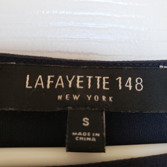 Lafayette 148 Dark Gray Blouse with gathered sleeves. Size S Office Quiet luxury - Picture 2 of 8